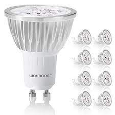 warmoon gu10 led bulbs 4w daylight white 6500k 520lm 110v not dimmable spotlight 35w halogen bulbs equivalent 30 degree led bulb led light bulb spotlight bulbs