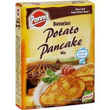 Applesauce is the perfect foil for these savory, golden fried pancakes, a mix mix in pötatöes and öniön. Panni Potato Pancake Mix Bavarian Pancake Mixes Syrup Fairplay Foods
