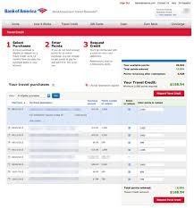You can use them to book clicking on redeem points brings you to a screen with three redemptions options — you can use your points for travel, cash or gift cards. Bankamericard Travel Rewards Credit Card Redemption Tips For 2 625 Back My Money Blog