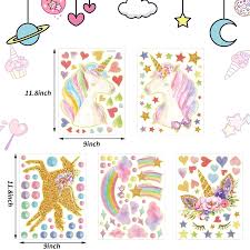 Maybe you would like to learn more about one of these? Buy Glow In The Dark Stars Glowing Unicorn Wall Decals Glowing Unicorn Wall Mural Stickers With Unicorn Star Rainbow Flower Heart Clouds Bubbles Room Decor For Girls Bedroom Ceiling Baby Home Kid