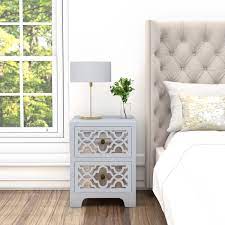Maybe you would like to learn more about one of these? Alexis Mirrored 2 Drawer Bedside Table In Pale Grey With Carved Detail Furniture123