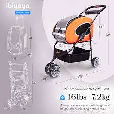 Buy Ibiyaya 5 In 1 Pet Carrier With Backpack Pet Carrier Stroller Shoulder Strap Carriers With Wheels For Dogs And Cats All In One Dog And Cat Strollers For Walks Traveling Trips Online In Vietnam