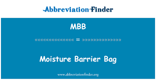 Maybe you would like to learn more about one of these? Mbb Definicion Bolsa Barrera De Humedad Moisture Barrier Bag