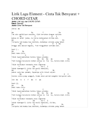 Pesan liriknya menggambarkan kekecewaan mendalam atas penghianatan cinta. Doc Lirik Lagu Element Cinta Tak Bersyarat Chord Gitar Ranggi Sanggawuri Ury Academia Edu