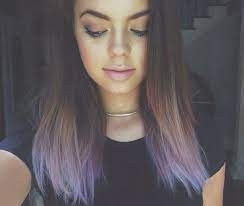 This Looks Lovely And I Love The Depth Of Color Purple Hair Tips Dyed Ends Of Hair Dip Dye Hair
