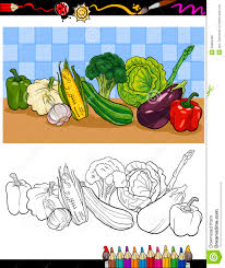 Desenhos e riscos de vegetais para pintar. Ilustracao Do Grupo Dos Vegetais Para Colorir Ilustracao Do Vetor Ilustracao De Folhas Espargos 30985285
