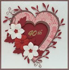 But if you want the to love your gift your feelings towards them then gift. Handmade 40th Wedding Anniversary Card Designed By Cookies And Cards Handmadec Anniversary Cards Handmade Valentine Cards Handmade Wedding Anniversary Cards