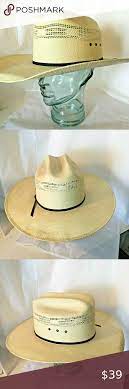 Western Hat Vented Straw Long Oval Size 7 3 4 Western Hats Straw Oval