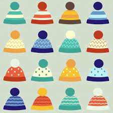 The Collection Of Winter Hat In Many Pattern Winter Hats Cute Winter Hats Hat Vector