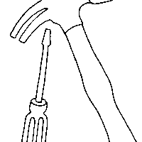 Os sons, gestos e formas de expressão são espelhos. Desenho De Ferramentas De Pedra Para Colorir Tudodesenhos