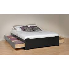 Enjoy floor space and storage with the king mate's platform storage bed with 6 drawers. Prepac Black King Mate S Platform Storage Bed With 6 Drawers The Home Depot Canada
