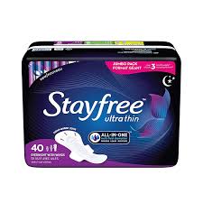 Stayfree Ultra Thin Overnight Pads With Wings