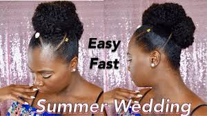 A beautiful french fishtail braid hairstyle for summer. Natural Hair Tutorial Summer Wedding Updo Youtube