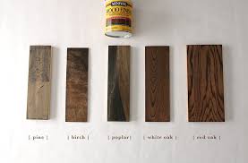 Pine is one of the great service woods used in building construction, its fitting and fixtures and also in furniture. How Six Different Stains Look On Five Popular Types Of Wood Minwax Blog
