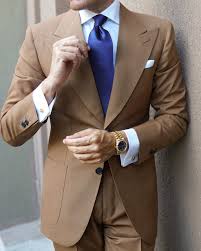 Best Of Classic Elegance With Windsor Light Brown Suit By Danielrecollection Buy Online At Www Danielrecollection Classy Suits Brown Suits Suit Combinations
