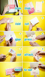 For a standard a2 card (vertical): How To Make A Pop Up Card Scrapgirls