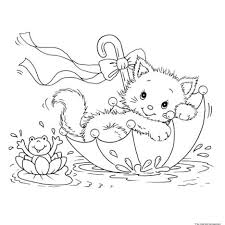 I got my new kitten! Cute Kitten Coloring Pages Part 2