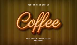 Download Text Effect Coffee Text Style Graphic By Arroyan Art Creative Fabrica SVG Cut Files