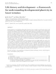 We are a pest control exterminator company and offer pest control services. Pdf Life History And Development A Framework For Understanding Developmental Plasticity In Lower Termites