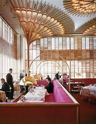 The American Restaurant By Warren Platner Ceiling Design Art Deco Interior Restaurant Design