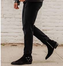 Williams created his first elastic sided men's boots. Handmade Mens Black Suede Ankle Boots Men Punk Rock Style Zipper Boot Men Boot Ebay