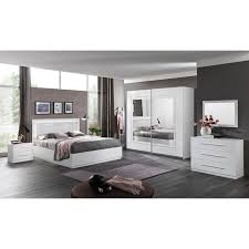 Deco chambre adulte chambre a coucher moderne zen design. Chambre Adulte Design Laquee Blanche Clemence Matelpro