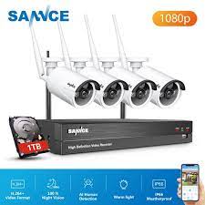 Sannce 8ch Wifi Ip Security Camera System With 4pcs 1080p Outdoor Wireless Cctv Surveillance Cameras Ai Human Detection Cameras With 1t Hard Drive Walmart Com Walmart Com
