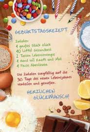 Geburtstag Gratulieren Rezept Geburtstagsrezepte Grusskarten Geburtstag Geburtstag Gratulieren