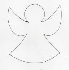 Make A Chain Of Angels To Wrap Around Your Christmas Tree Or Use To Decorate Your Packages A Si Christmas Angels Christmas Templates Christmas Crafts For Kids