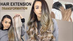 Revlon fabulenght extensions ombre collection cherry cola. Hair Extension Transformation Diy Ombre Blending Styling Youtube