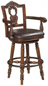 A Deep Rich Stained Finish And Exquisite Details Come Together To Create The Ultimate In Grand Traditional D Bar Stools Swivel Bar Stools Swivel Counter Stools