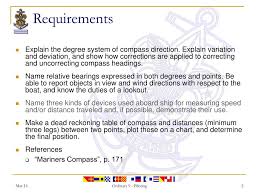 Ppt Piloting Compass Degrees Chart Plotting