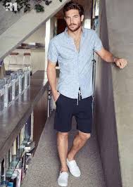 Good Colours But Don T Like Dress Shirts For Casual Menscasualfashionideas Mens Summer Outfits Mens Casual Outfits Casual Shorts Outfit