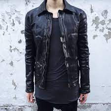 Memento Moriarty Street Fashion Tumblr Street Style Leather Jacket Men