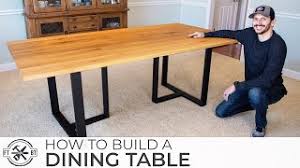 Assemble from the inside out. How To Build A Modern Dining Table Diy Woodworking Welding Youtube