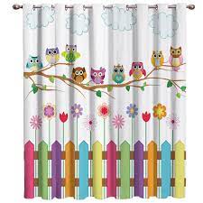 Playroom room design decorating ideas toddler decor gif. Cartoon Kid Cute Owl Window Curtains Dark Window Blinds Living Room Decor Bedroom Fabric Kids Curtain Panels With Grommets Curtains Aliexpress