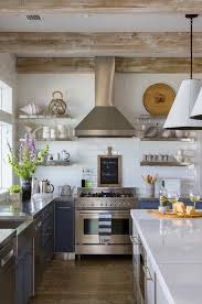 As you're going to notice from our beautiful kitchen examples, stainless steel. Blue Kitchen Cabinets With Stainless Steel Countertops Cottage Kitchen