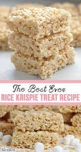 Best Ever Rice Krispie Treat Recipe Recipe Rice Krispy Treats Recipe Rice Krispies Homemade Rice Krispies Treats