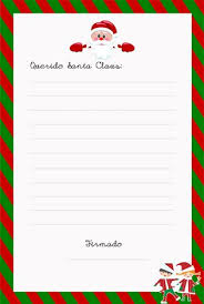 Estas plantillas de cartas están listas para imprimir, en color, y que los niños escriban su. La Carta Para Papa Noel
