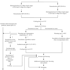 Process Flow Diagram For Manufacture Of Probiotic Ice Cream