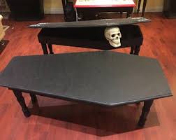Coffin Table W Spider Webs Etsy In 2020 Goth Home Decor Coffee Table Family Room Remodel