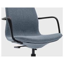 Langfjall Konferenzstuhl Mit Armlehnen Gunnared Blau Schwarz Ikea Deutschland Drehstuhl Burostuhl Armlehnen
