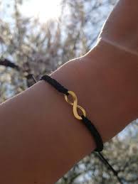 Black And Gold Bracelet For Men Yellow Gold Infinity Women S Gift Sisters Bracelets Etsy Gold Infinity Bracelet Solid Gold Bracelet Moms Bracelet
