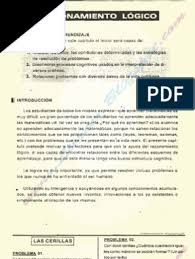 Domingo, 26 de octubre de 2014. Problemas Resueltos De Razonamiento Logico Y Matematica Recreativa Ensenanza De Matematica Science