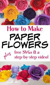 These paper flowers are perfect for baby showers, home decor and weddings. How To Make A Cricut Paper Flower Free Flower Templates And A Video Analytical Mommy Llc