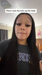 How I put my hair up for bed.