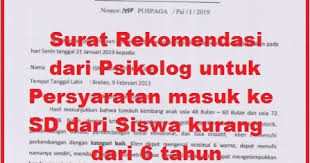 Demikian surat rekomendasi ini dibuat dan dapat dipergunakan sebagaimana mestinya. Cara Mendapatkan Surat Rekomendasi Dari Psikolog Untuk Siswa Dibawah 6 Tahun Sang Pencari Ilmu