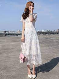 taidobuyレディースレースワンピース透かし彫りウェスト着痩せ ホワイト刺繍丸ネック半袖気質セレブ風 summer sale 期間 6 18 月 6 25 月 もっと多くの商品を taidobuy でチェックしてください fashion dresses asian outfits dresses