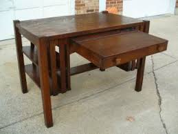 Stickley Desk Antique Antique Stickley Mission Oak Buffet Server Console Commode Cabinet Mission Furniture Mission Oak Blue Chairs Living Room
