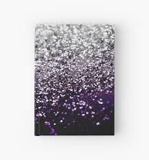 Black And Silver Glitter Wall Art Dark Night Purple Black Silver Glitter 1 Shiny Decor Art Hardcover Journal By Anitabellajantz Resin Wall Art Glitter Wall Art Unique Canvas Art